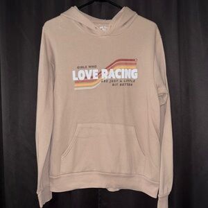 Beige Love Racing Hoodie